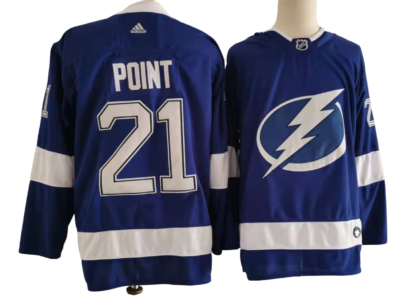 Men's New Brayden Point #21 Tampa Bay Lightning Jersey Men's Blue Jersey  S-3XL