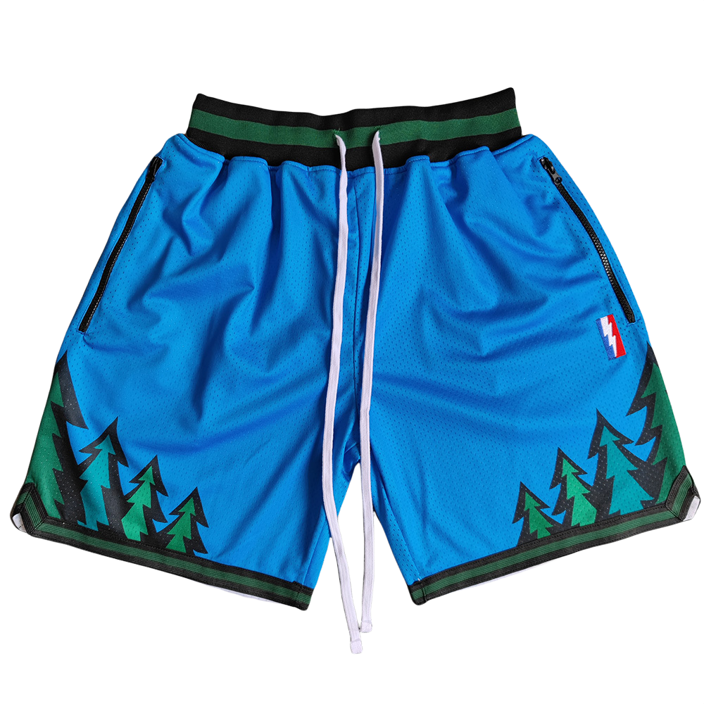 Sporty wolf, blue - basket ball shorts – HOMOLONDON